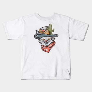 Cat Cowboy Kids T-Shirt